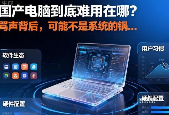 国产电脑全网吐槽难用！实测才懂，大多问题真不是系统的锅